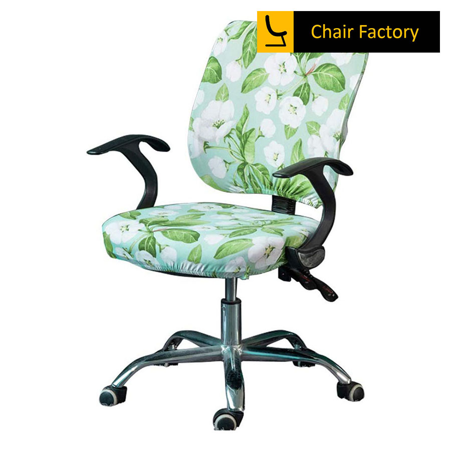 Gibson Green And White Kids Chair
